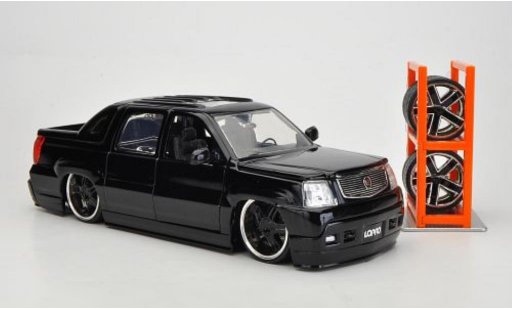 Cadillac Escalade tuning 1/24 Jada Toys EXT black 2002 diecast model cars