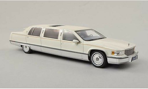 Cadillac Fleetwood Limousine 1/43 GLM white/matt-white 1991 diecast model cars