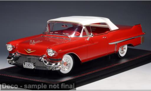 Diecast model cars Cadillac Series 62 Convertible red/white 1957 1/18 Stamp Models
