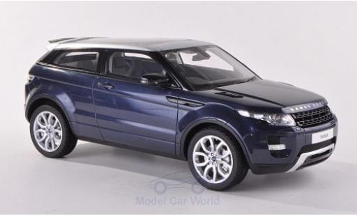 Diecast model cars Land Rover Range Rover Base Evoque metallic blue RHD 2011 without Vitrine 1/18 Century Dragon