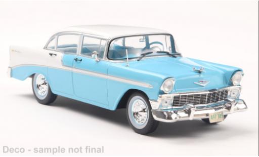 Diecast model cars Chevrolet Bel Air Coupe 4-Door blue 1/24 WhiteBox