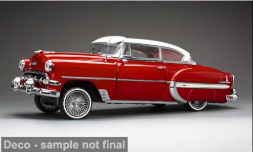 Diecast model cars Chevrolet Bel Air Coupe red/white 1954 1/18 Sun Star