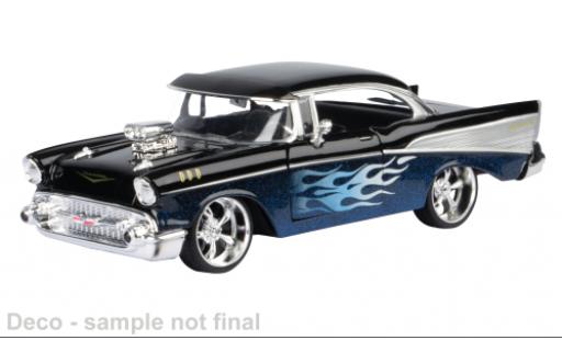 Diecast model cars Chevrolet Bel Air Coupe black/blue 1957 1/24 Motormax