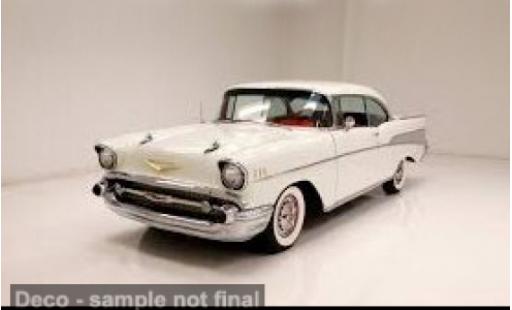 Diecast model cars Chevrolet Bel Air Coupe white 1957 1/18 Maisto