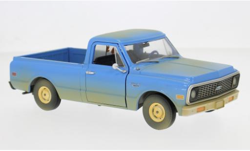 Diecast model cars Chevrolet C-10 Pickup blue 1971 1/24 Greenlight