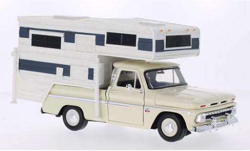 Diecast model cars Chevrolet C-10 Pickup Custom beige 1/24 Motormax