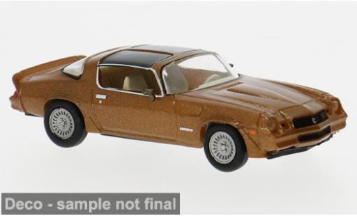 Diecast model cars Chevrolet Camaro Coupe brown 1980 1/87 Brekina