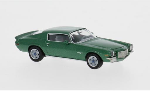 Diecast model cars Chevrolet Camaro Coupe green 1966 1/87 Brekina