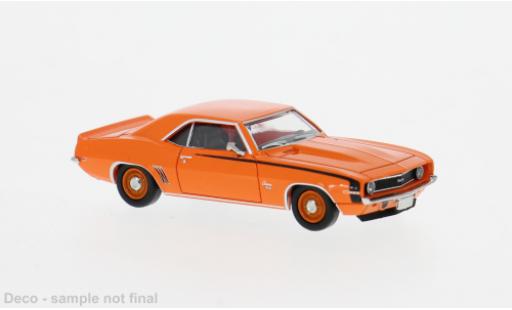Diecast model cars Chevrolet Camaro Coupe orange 1969 1/87 Brekina