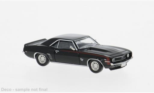 Diecast model cars Chevrolet Camaro Coupe black 1969 1/87 Brekina