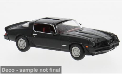 Diecast model cars Chevrolet Camaro Coupe black 1980 1/87 Brekina