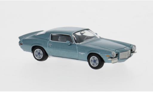 Diecast model cars Chevrolet Camaro Coupe turquoise 1966 1/87 Brekina