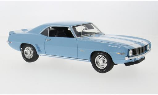 Diecast model cars Chevrolet Camaro Z28 Z/28 turquoise/white 1969 1/18 ACME