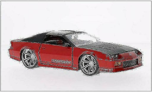 Chevrolet Camaro IROC 1/24 Jada Toys Z28 -Z Tuning red/matt-black 1985 diecast model cars
