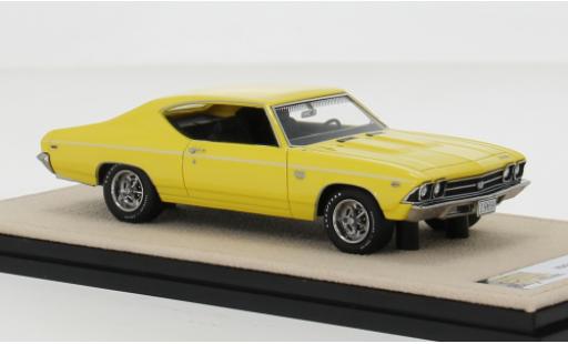 Diecast model cars Chevrolet Chevelle SS 39 yellow 1/43 Stamp Models