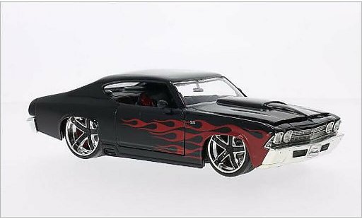 Chevrolet Chevelle tuning 1/24 Jada Toys SS black/red 1969 diecast model cars