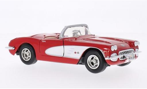 Diecast model cars Chevrolet Corvette Convertible (C1) red 1/24 Motormax
