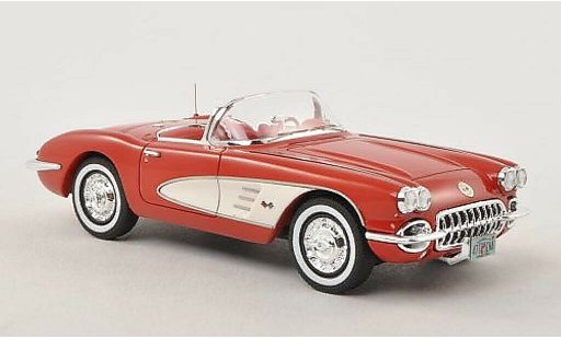 Chevrolet Corvette Convertible 1/43 Neo C1 (C1) red/white 1959 diecast model cars