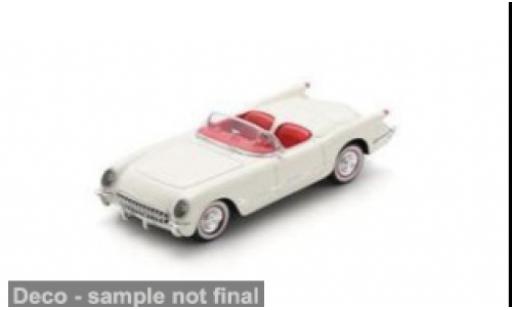 Diecast model cars Chevrolet Corvette Convertible (C1) white/red 1/43 Spark