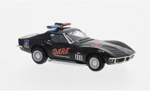 Diecast model cars Chevrolet Corvette Coupe C3 1967 D.A.R.E. 1/87 Brekina