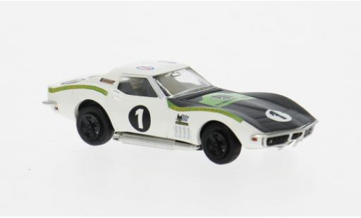 Diecast model cars Chevrolet Corvette course C3 1970 Ecurie Leopard #1 1/87 Brekina