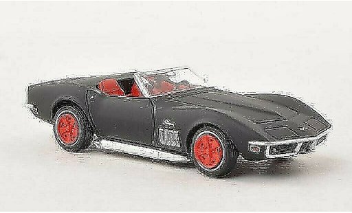 Chevrolet Corvette Convertible 1/87 Brekina C3 matt-black diecast model cars