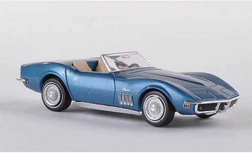 Chevrolet Corvette Convertible 1/87 Brekina C3 blue diecast model cars