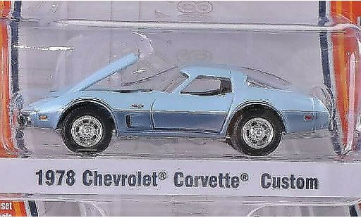 Chevrolet Corvette Coupe 1/64 Greenlight C3 blue/grey 1978 diecast model cars