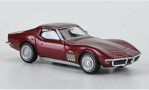 Chevrolet Corvette Coupe 1/87 Brekina C3 red diecast model cars