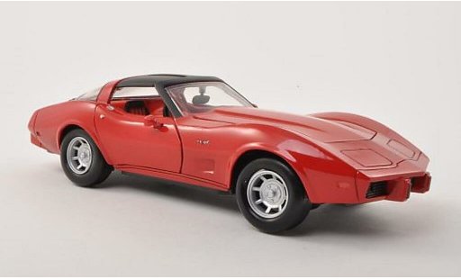 Chevrolet Corvette Coupe 1/24 Motormax C3 red/matt-black 1979 diecast model cars