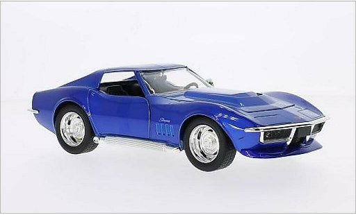 Chevrolet Corvette Stingray 1/24 Jada Toys C3 blue 1969 diecast model cars