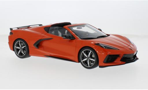 Diecast model cars Chevrolet Corvette Stingray (C8) Z51 orange 1/18 AUTOart