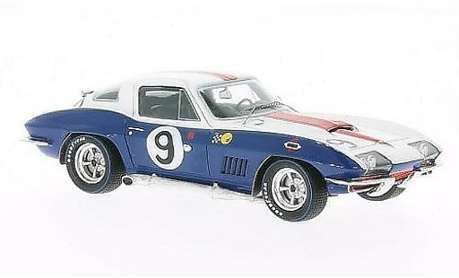 Chevrolet Corvette course 1/43 Spark C2 No.9 24h Le Mans 1967 /D.Guldstrand diecast model cars