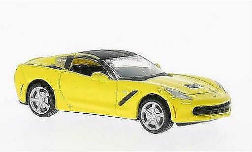 Chevrolet Corvette Coupe 1/64 Maisto C7 (C7) yellow Toy Fair 2014 diecast model cars