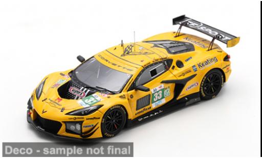 Diecast model cars Chevrolet Corvette Z06 GT3.R Le Mans 24h Le Mans 2025 TF Sport #33 B.Keating/J.Edgar 1/43 Spark