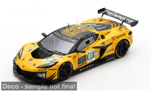 Diecast model cars Chevrolet Corvette Z06 GT3.R Le Mans 24h Le Mans 2025 TF Sport #81 T.van Rompuy/R.Andrade 1/43 Spark