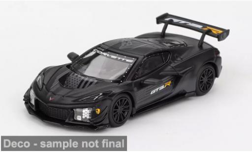 Diecast model cars Chevrolet Corvette Z06 black 2025 1/64 Mini GT