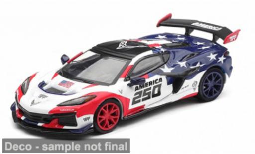 Diecast model cars Chevrolet Corvette ZR1 2026 AMERICA 250 1/64 Mini GT