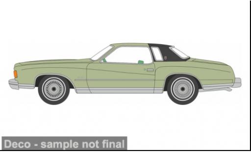Diecast model cars Chevrolet Monte Carlo Coupe Landau green/black 1974 1/87 Oxford