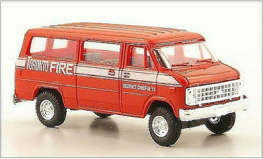 Chevrolet Van pompiers 1/87 Trident Toronto Fire Service diecast model cars