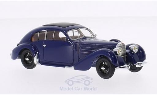 Diecast model cars Bugatti 57 64 T / blue RHD 1939 sn 625 1/43 Chromes