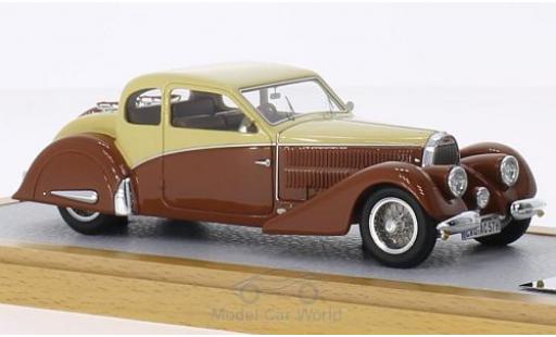 Diecast model cars Bugatti 57 Ventoux Type Coach Gangloff Speciale Thill beige/brown RHD 1936 sn782 1/43 Chromes