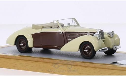 Diecast model cars Bugatti 57 Aravis Type C Letourner & Marchand beige/brown RHD 1939 sn732 Maurice Chevalier 1/43 Chromes