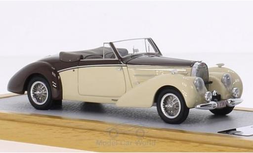Diecast model cars Bugatti 57 Aravis Type C Letourner & Marchand beige/brown RHD 1939 sn826 1/43 Chromes
