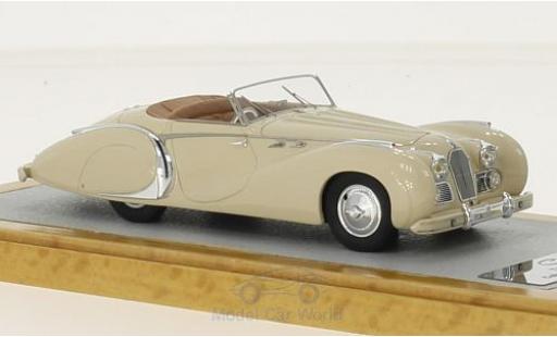 Diecast model cars Talbot Lago Saoutchik T26 Convertible Grand Sport beige RHD 1950 sn110120 1/43 Chromes