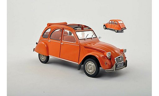 Citroen 2CV Berline 1/18 Norev 6 orange 1975 diecast model cars