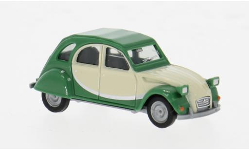 Diecast model cars Citroen 2CV Charleston green 1/87 Herpa