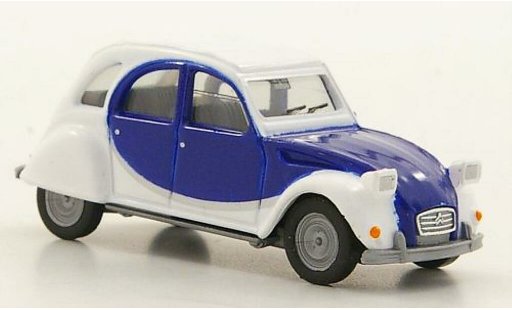 Citroen 2CV Charleston 1/87 Herpa white/blue diecast model cars