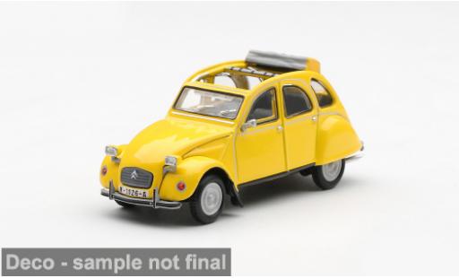 Diecast model cars Citroen 2CV Berline yellow 1981 James Bond 007 &acirc;�� For Your Eyes Only 1/64 Mini GT