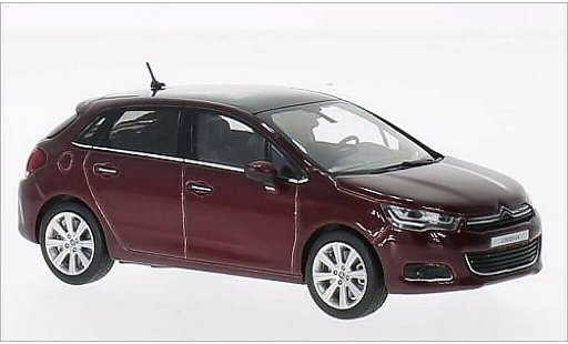 Citroen C4 Berline 1/43 Norev metallic red 2015 diecast model cars
